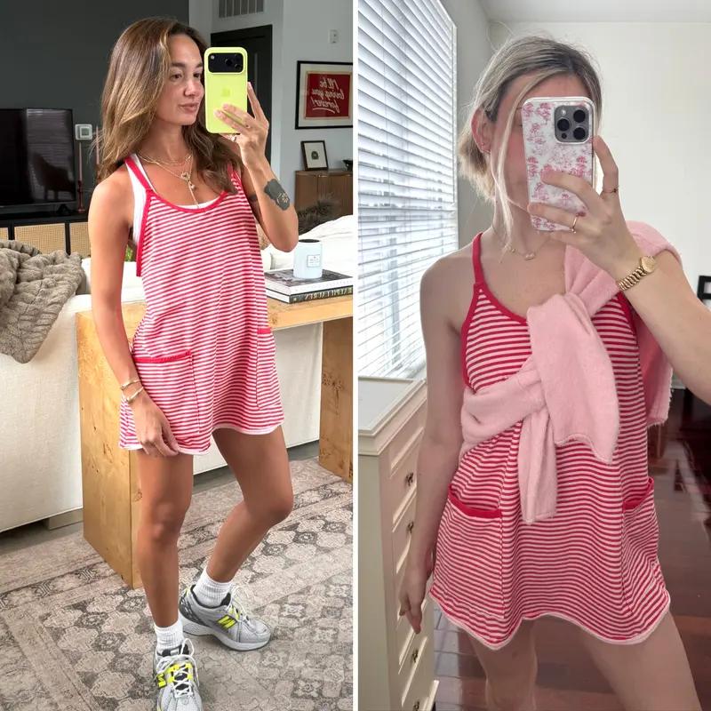 Striped Romper Dress