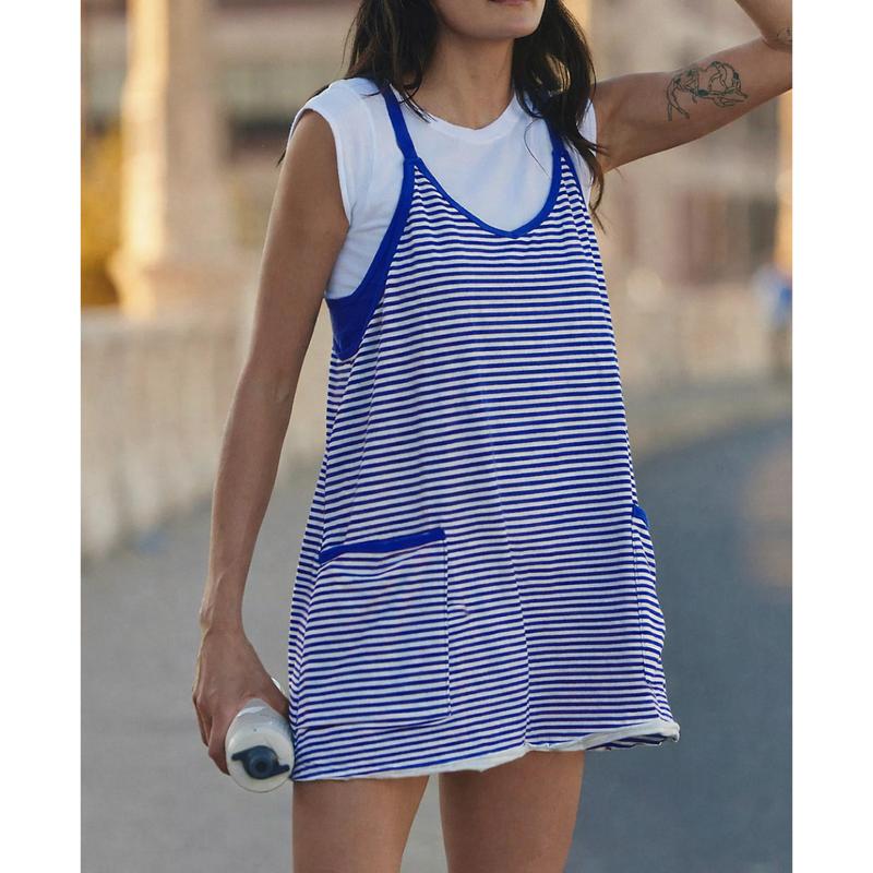 Striped Romper Dress
