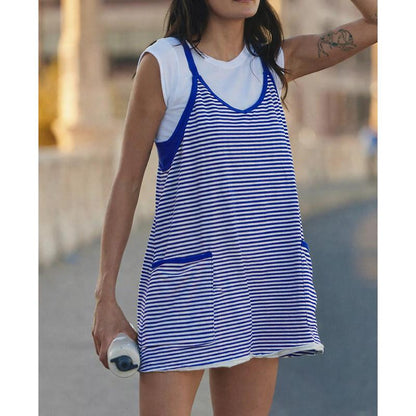 Striped Romper Dress
